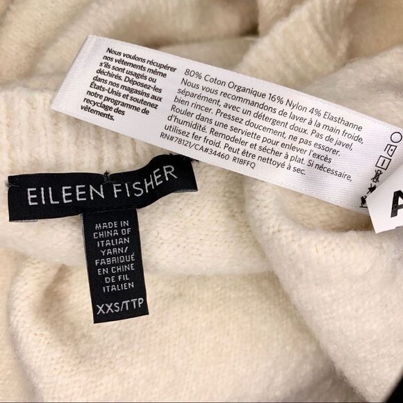 Eileen Fisher tunic sweater with rolled hem - Picture 6 of 6